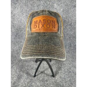 Legacy 92 Mason Dixon Distillery Trucker Hat Grey Gold Mesh Snapback Cap